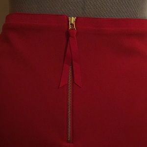 Boden Red Pencil Skirt Wear to Work Sz 8